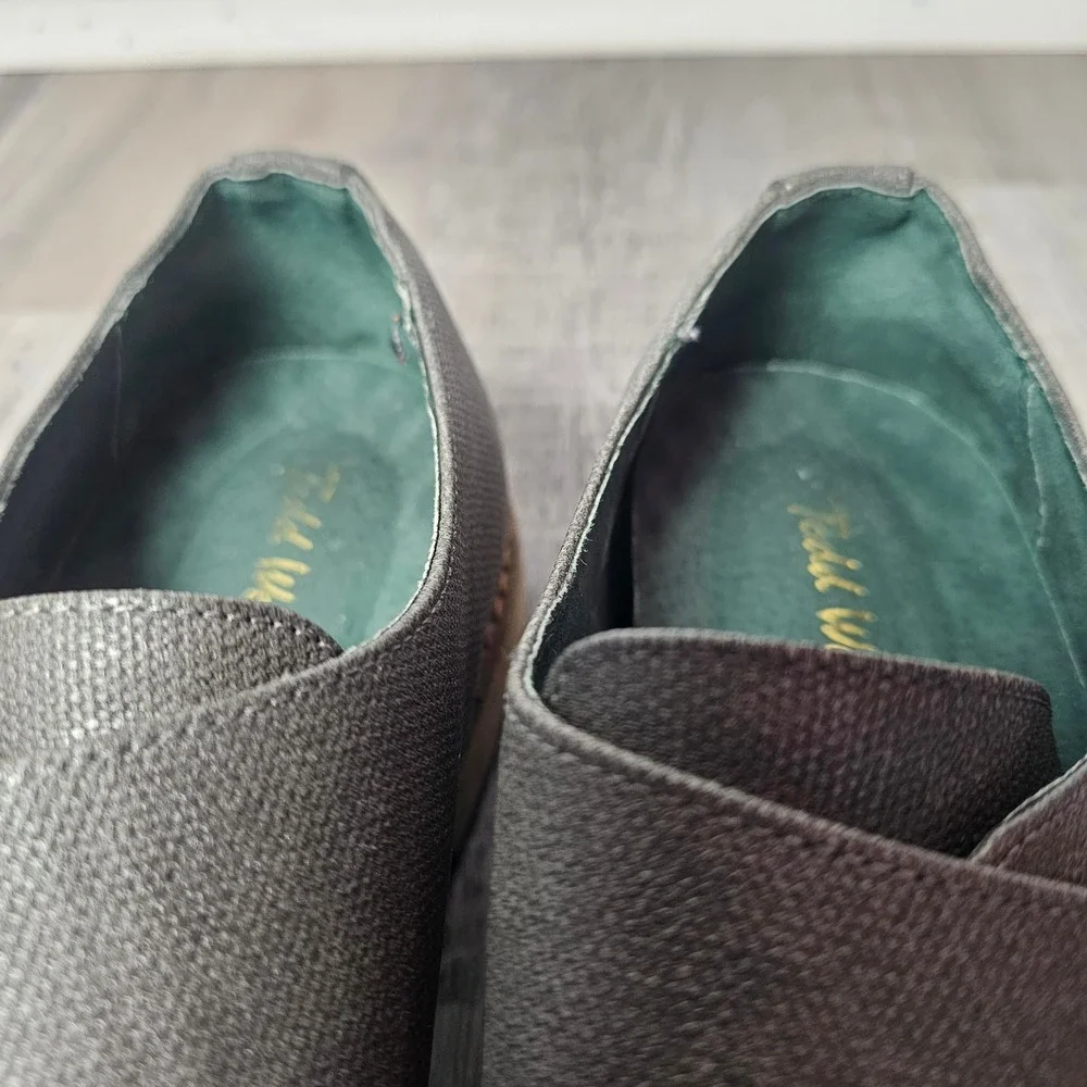 Todd Welsh Gray‎ Monk Strap Dress Shoes Mens 9.5 D Textured Lug Sole Academia